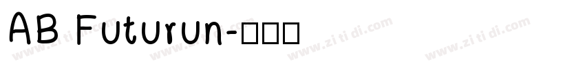 AB Futurun字体转换